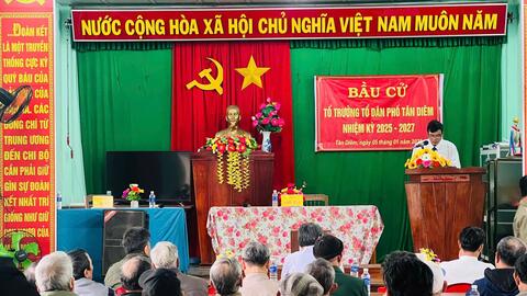 Phường Phổ Thạnh hoàn thành ngày hội Bầu cử Tổ trưởng Tổ dân phố nhiệm kỳ 2025-2027