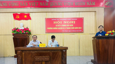 Đảng ủy phường Phổ Thạnh tổ chức Hội nghị sơ kết 06 tháng đầu năm, triển khai phương hướng, nhiệm vụ 6 tháng cuối năm 2025